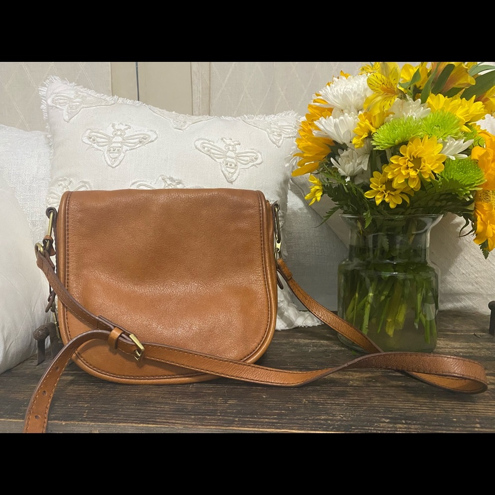 Leather Fossil Side bag